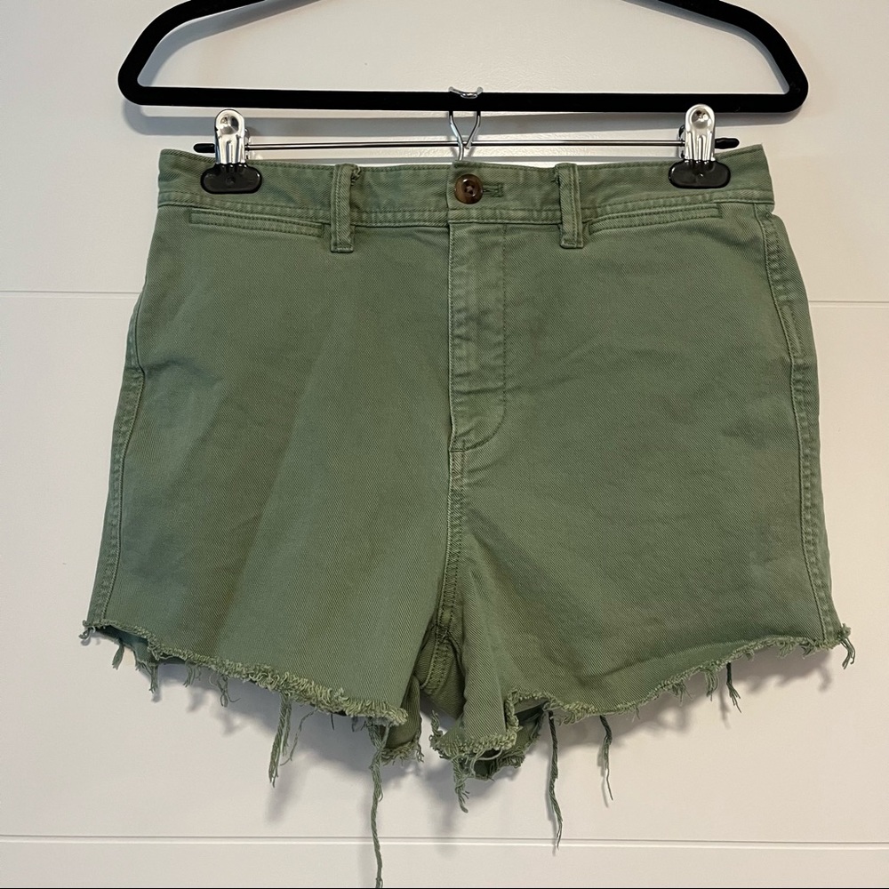 GAP | Green Denim Cutoff Shorts